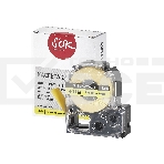 Кассета с лентой S'OK by Sakura Printing BLK5YBA11 для Epson, черный на желтом, φ11мм/2.5м, фото 1