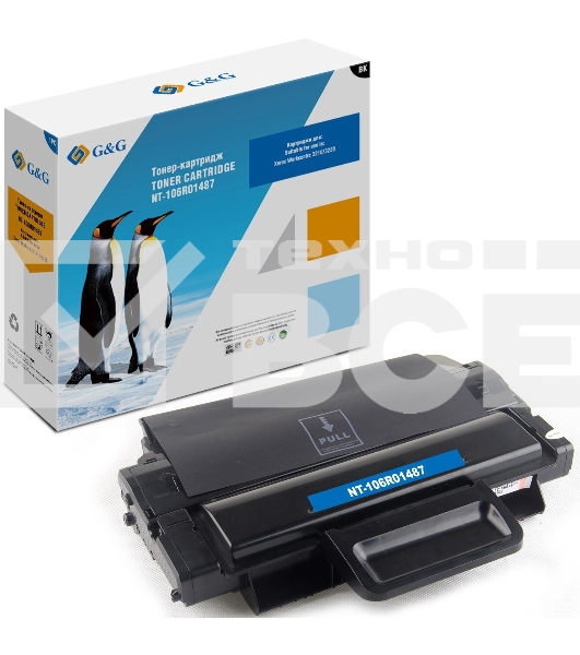 Картридж лазерный G&G GG-106R01487 черный (4100стр.) для Xerox WorkCentre 3210/ 3220