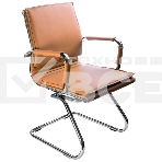 Кресло компьютерное Бюрократ CH-993-Low-V/Camel светло-коричневый, низкая спинка, искусственная кожа, фото6