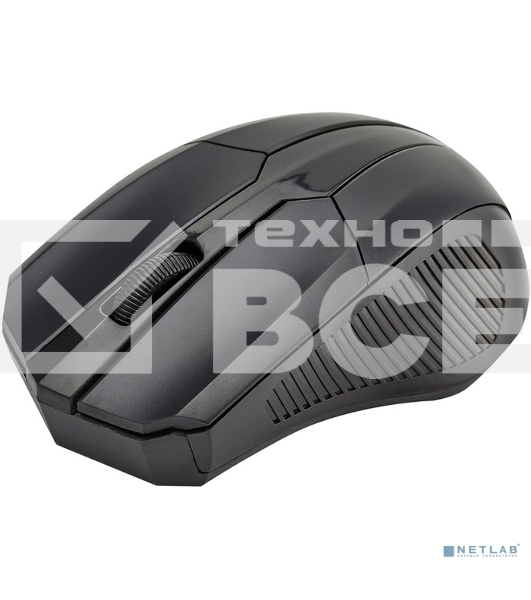 Мышь беспроводная ExeGate SR-9034 черный, 1600 dpi, радиоканал, USB, кнопки - 4