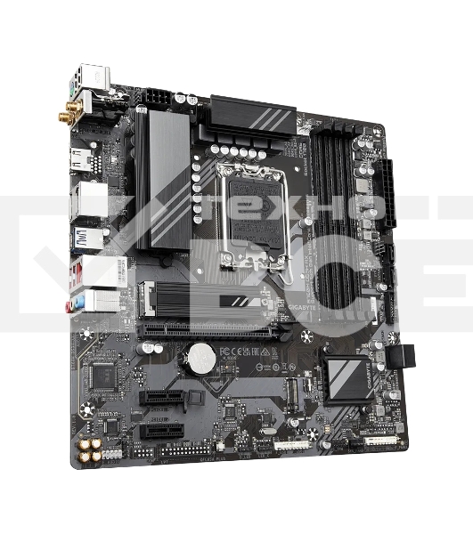 Материнская плата Gigabyte B760M DS3H AX (V1.2), LGA 1700, Intel B760, 4xDDR5, 4xSATA, 2xM.2, 1xPCI-E 4.0 x16, 2xPCI-E x1, 1xHDMI, 2xDP, 1x 2.5Gb LAN, 3xUSB-A 3.2 Gen 1, 1xUSB-C 3.2 Gen 2, 2xUSB-A 2.0, 3x3.5 мм, 7.1, Micro-ATX