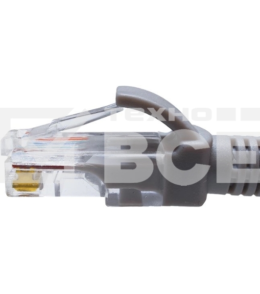 Патч-корд Suprlan 10-0143 UTP RJ-45 вил.-вилка RJ-45 кат.5E 2м серый LSZH 24AWG