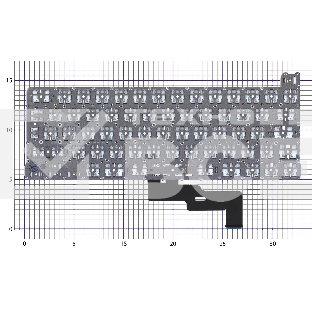 Клавиатура для ноутбука Apple MacBook Pro M1 A2338 Г-образный Enter