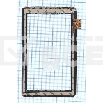 Сенсорное стекло (тачскрин) XC-PG0900-029B-A0-FPC черное, фото 1