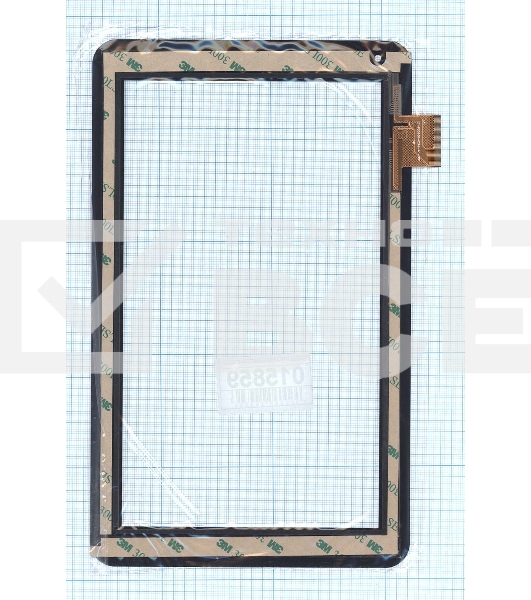 Сенсорное стекло (тачскрин) XC-PG0900-029B-A0-FPC черное