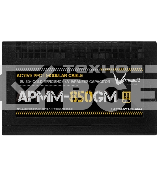 Блок питания Aerocool / Formula ATX 850W APMM-850GM Gen.5 80 PLUS gold (20+4pin) APFC 120мм fan 8xSATA Cab Manag RTL