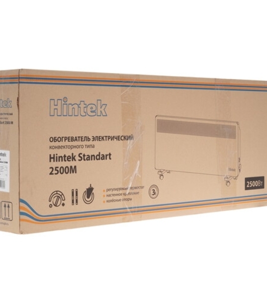 Конвектор электрический HINTEK Standart 2500 04.05.01.214598 белый, 2500 Вт, 30 м2, термостат