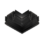 Коннектор угловой 90° для шинопровода GL1049 BK черный 220V 90*90, фото 1