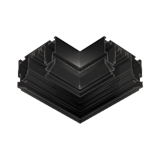 Коннектор угловой 90° для шинопровода GL1049 BK черный 220V 90*90
