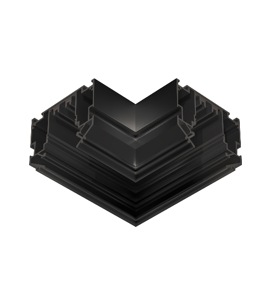 Коннектор угловой 90° для шинопровода GL1049 BK черный 220V 90*90