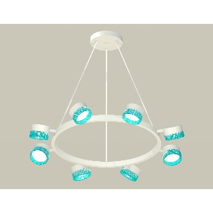 Светильник Ambrella light XB9195251/8 SWH/BL белый песок/голубой GX53 (C9195, N8488)