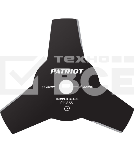 Нож PATRIOT TBS-3 Promo D=230x25.4мм 3лопасти Арт. 809115199