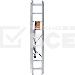 Лестницы, стремянки Вихрь Лестница алюминиевая трехсекционная ЛА 3х9, фото 1