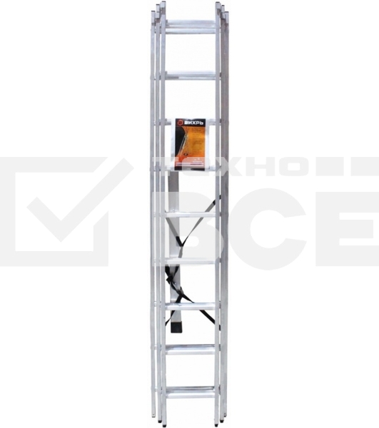 Лестницы, стремянки Вихрь Лестница алюминиевая трехсекционная ЛА 3х9