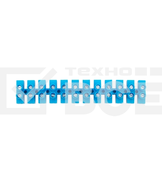 Клеммная винтовая колодка KВ-4 1,5-4, ток 3 A, полиэтилен синий Rexant (10 шт./уп.)