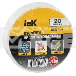 Изолента Iek UIZ-20-10-K01 0,18х19 мм белая 20 метров ИЭК, фото3