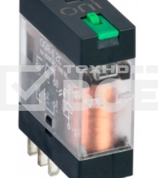 Реле общего назначения OGR-1 2C 24В DC с LED и тест. кнопкой ONI OGR-1-2C-DC24V-L-B