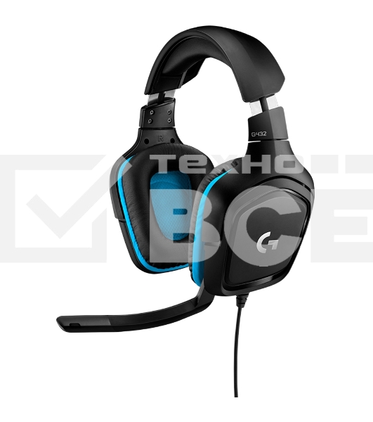 Гарнитура Logitech Headset G432 Wired Gaming Leatherette Retail