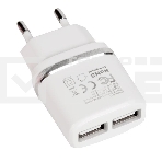 Сетевое зарядное устройство C12 Smart dual USB charger, белый, фото4