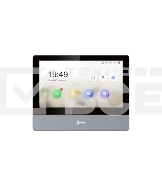 Видеодомофон Hikvision DS-KH8350-TE1 серебристый