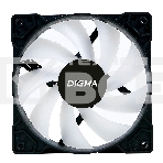 Вентилятор для корпуса Digma DFAN-FRGb1 черный, 120 мм, 1200 об/мин, 23 дБ, 4 pin, фото3