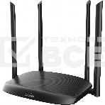 Роутер беспроводной Digma DWR-AC1202 AC1200 10/100/1000BASE-TX черный, фото 1
