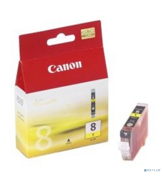 Картридж струйный CLI-8Y (0623B024), для Canon 4200/5200/MP500/MP800, Желтый, 490 стр.