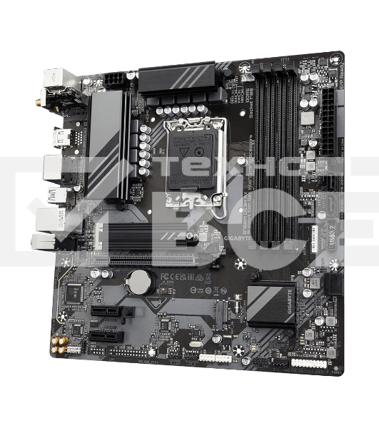 Материнская плата Gigabyte B760M DS3H AX (V1.2), LGA 1700, Intel B760, 4xDDR5, 4xSATA, 2xM.2, 1xPCI-E 4.0 x16, 2xPCI-E x1, 1xHDMI, 2xDP, 1x 2.5Gb LAN, 3xUSB-A 3.2 Gen 1, 1xUSB-C 3.2 Gen 2, 2xUSB-A 2.0, 3x3.5 мм, 7.1, Micro-ATX