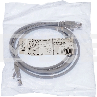 Патч-корд Suprlan 10-0143 UTP RJ-45 вил.-вилка RJ-45 кат.5E 2м серый LSZH 24AWG