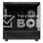 Компьютерный корпус HSPD F710, Panoramic Mid Tower, черный, TG, 0.5 SPCC, 3x120мм ARGb E-ATX, ATX, mATX, mITX 185/395/270мм 2x2.5