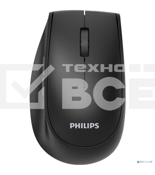 Мышь беспроводная Philips SPK7627 черный, 1600 dpi, радиоканал, Bluetooth, USB, кнопки - 5