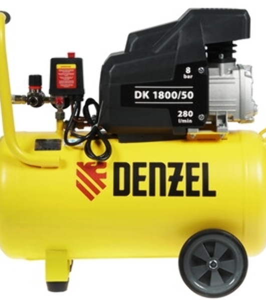 Компрессор воздушный Denzel DK1800/50,Х-PRO (58068) 1,8 кВт, 280л/мин, 50л
