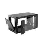 Шкаф коммутационный ЦМО (ШРН-6.650-9005) настенный 6U 600x650мм пер.дв.стекл 200кг черный 600мм 180град., фото11