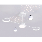 Потолочный светодиодный светильник с пультом Ambrella light FL51631/4+1 WH белый 3000K-6400K 48W 910*745*300 (ПДУ ИК), фото11