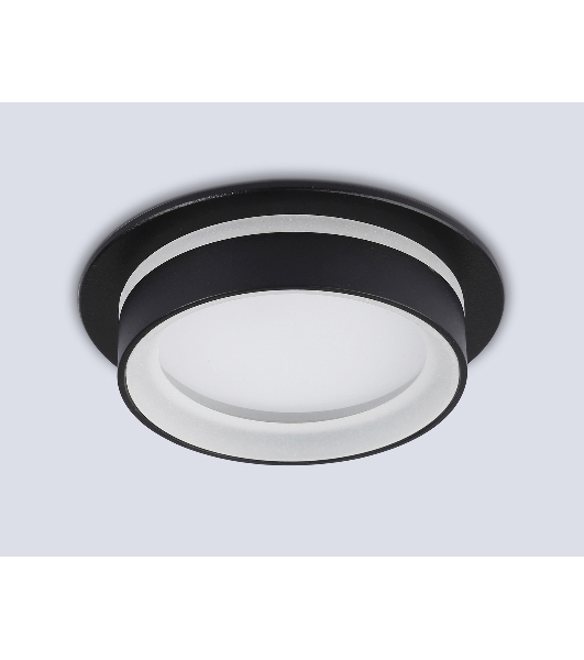 Светильник Ambrella light TN6708 BK черный IP44 GX53 max 15W D105*45