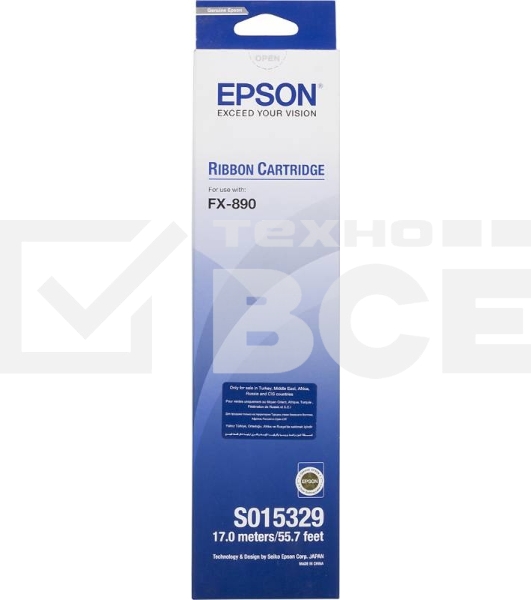 Картридж ленточный Epson C13S015329BA черный (75000000 стр.) для Epson FX-890