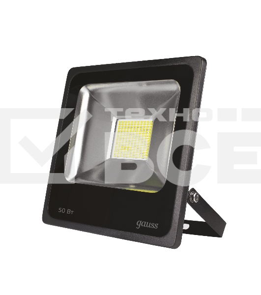 Прожектор светодиодный GAUSS 613100350 LED 50W IP65 6500К черный 1/6
