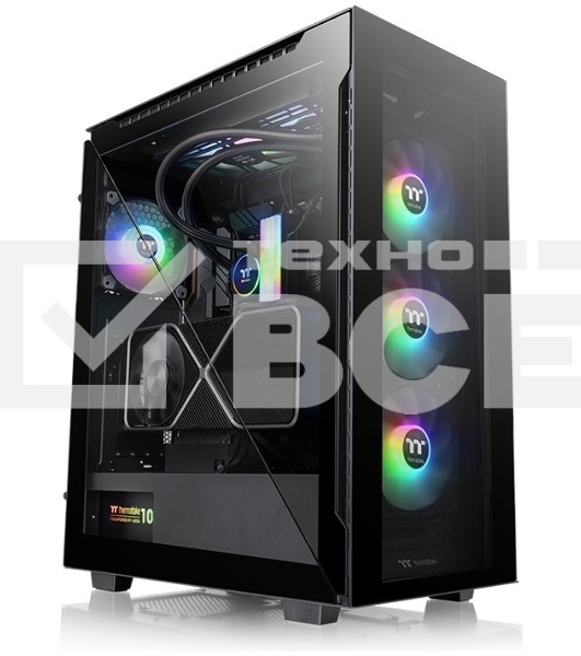 Компьютерный корпус Thermaltake Divider 500 TG ARGB CA-1T4-00M1WN-01 Black/Win/SPCC/Tempered Glass*4/120mm ARGB Fan*3/120mm Standard Fan*1 (527880)
