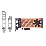 Плата расширения QNAP QM2-2P2G2T Expansion card 2 slots M.2 2280 NVMe. PCIe Gen3 x4 interface, 2x 2.5 GbE BASE-T., фото6