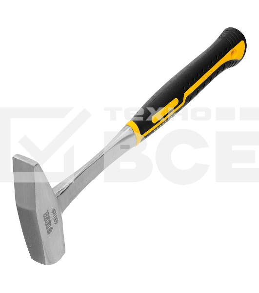 Молоток слесарный Denzel 600 г цельнометаллический, двухкомпонентная рукоятка