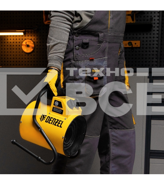 Тепловая пушка Denzel SFH-5000, 230 В, 400 м3/ч, 3 реж. вентилятор, 3000/4500 Вт