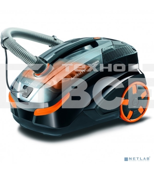 Моющий пылесос Thomas DryBOX AMFIBIA PET черный/оранжевый, 325/1700Вт, уборка влажная/сухая, пылесборник контейнер 2 л