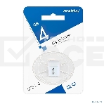 Флешка USB SmartBuy LARA White (SB4GbLara-W), 4Gb, USB 2.0, R/W 15/5, белый, фото 1