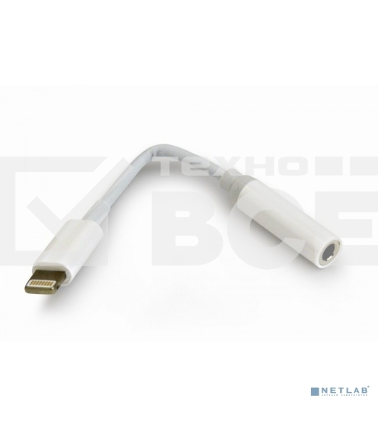 Переходник USB Cablexpert CCA-LM3.5F-01-W, Lightning/Jack3.5F, белый