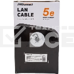 Кабель информационный PROconnect 01-0045-3 кат.5E UTP 4 пары 24AWG PE внешний 305м черный, фото 1