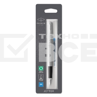 Ручка перьевая Parker Jotter Core F61 (2031012) Stainless Steel CT M сталь нержавеющая блистер