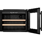 Винный шкаф Kuppersberg RBW 45, встраиваемый, High-Tech, объем 62 л, вместимость 28 бутылок, диапазон температуры 5-20 градусов, 2 полки из бука, LCD дисплей, уровень шума 40 дБ, черный, фото8
