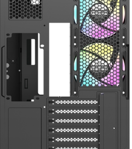 Корпус Ocypus Delta C74 ARGB Black, Midi-Tower, чёрный, 2 x 120 мм