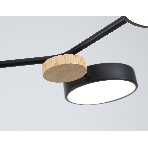 Светильник Ambrella light FL4860/4 BK/WD черный/дерево 60W 3000-6000K 700*400*120 (без ПДУ), фото4