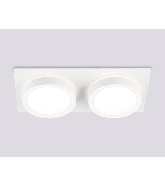 Светильник Ambrella light TN52423/2 WH/FR белый/белый матовый GX53 max 12W 210*105*45